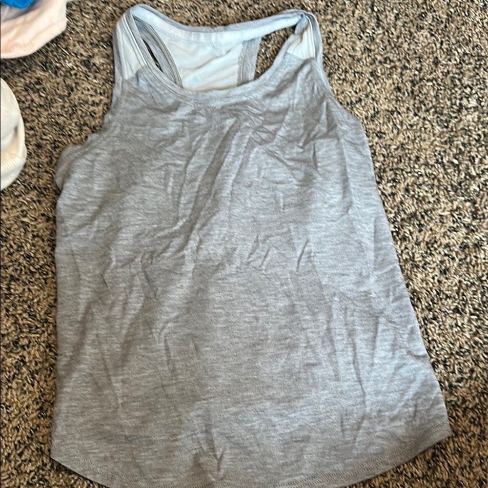 Athleta Gray Tank Top with Wide Straps